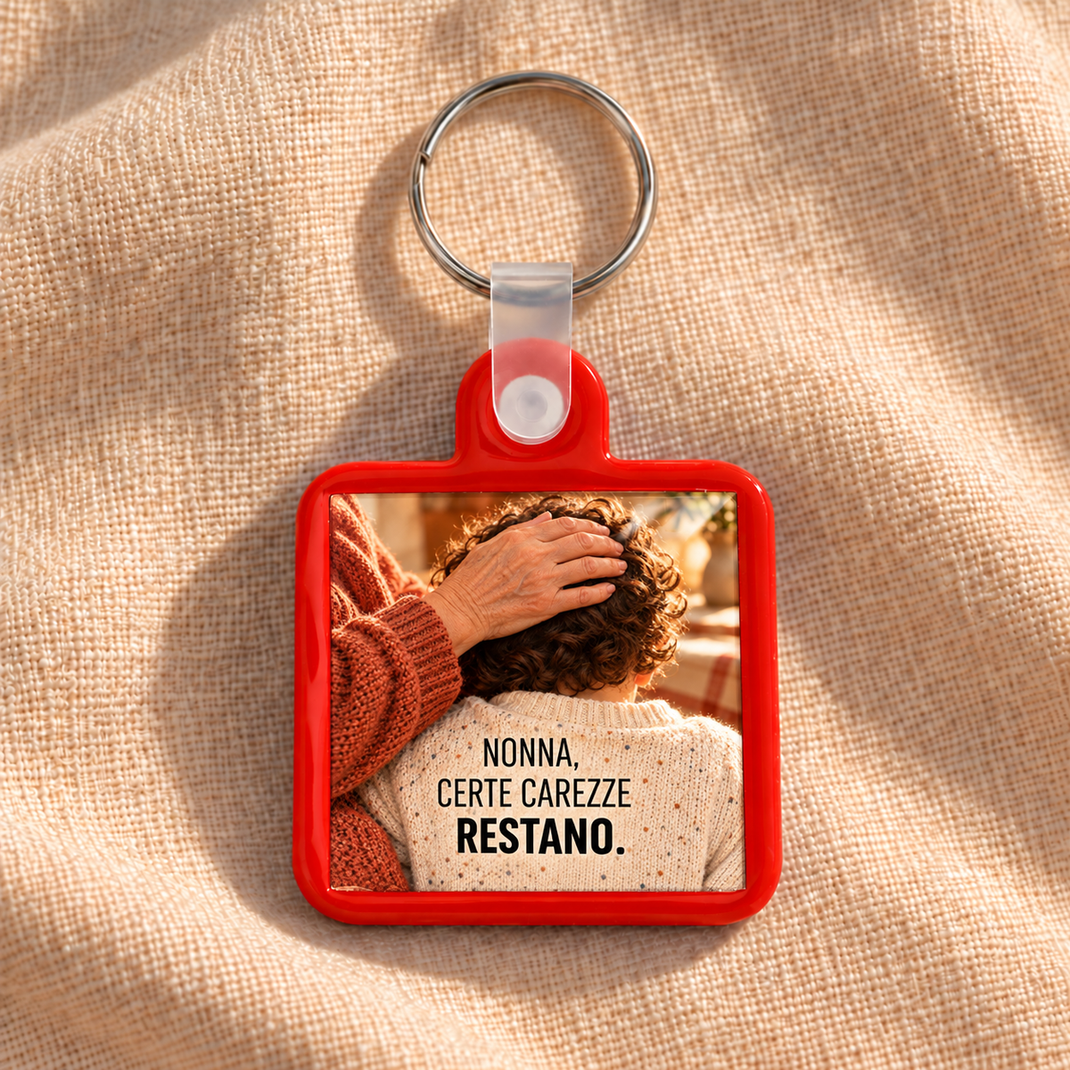Nonna, certe carezze restano. · frontale rosso