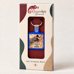 KhamaKey Moments | Cornice blu | La tua determinazione ti porta in alto. | confezione