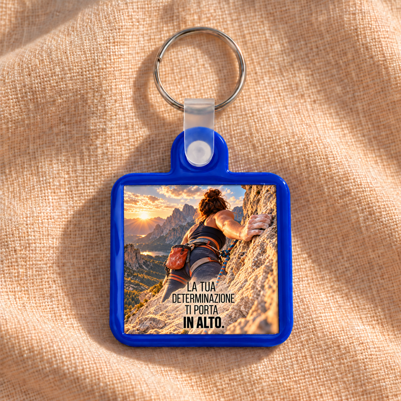 KhamaKey Moments | Cornice blu | La tua determinazione ti porta in alto. | frontale