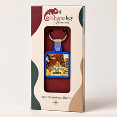 KhamaKey Moments | Cornice blu | Insieme, superate ogni ostacolo. | confezione