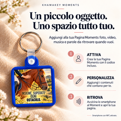KhamaKey Moments | Cornice blu | Insieme, superate ogni ostacolo. | funzionamento