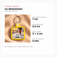 KhamaKey Moments | Cornice giallo | Lascia la tua traccia. | dimensioni