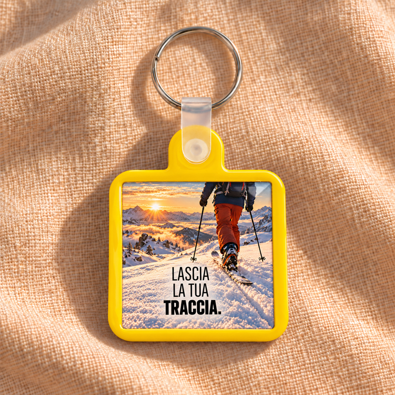 KhamaKey Moments | Cornice giallo | Lascia la tua traccia. | frontale
