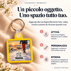 KhamaKey Moments | Cornice giallo | Lascia la tua traccia. | funzionamento