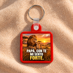 Papà, con te mi sento forte. · frontale rosso