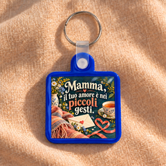 Mamma, il tuo amore è nei piccoli gesti. · frontale blu