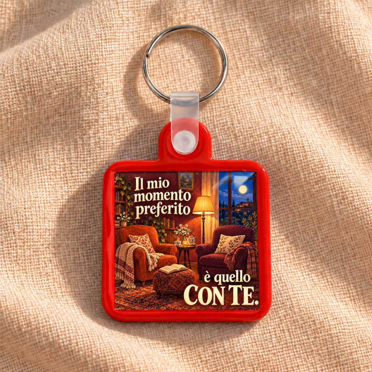 KhamaKey Moments | Cornice rosso | Il mio momento preferito è quello con te. | frontale